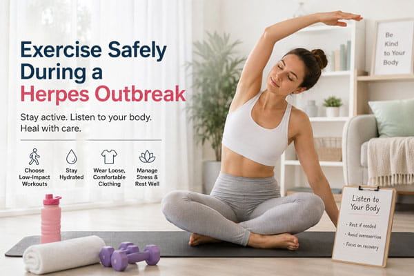 exercise during a herpes outbreak